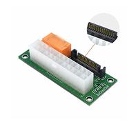 Hwmsza 24Pin To 4Pin Molex Synchronous Dual Power Starting Line ATX Add2psu Dual PSU Power Supply Sync Adapter Compatible With Mining (Color : 24Pin To SATA Green)