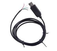 Hwmsza FT232RL USB RS232 Serial 4Pin Wire End Stripped Communication Cable Compatible Compatible With USB-RS232-WE