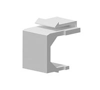 Hwmsza RJ45 & LC & SC Coupler Snap-in Keystone Frame Blind Plate Compatible With Modular Blank Patch Panel (Size : 50pcs, Color : Blind Plate White)