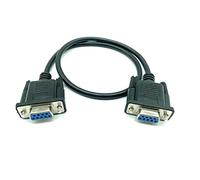 Hwmsza RS232 Cable To RS-232 DB9F To DB9F Male To Female/Male DB9 Connector Serial Null Modem Cable (Size : 0.5m, Color : Female to Female)