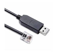 Hwmsza Solar Charge Controller Serial Cable CP2102 U RS232 Serial To RJ12 6P6C Compatible With Communication Mppt Solar Charget Controller (Size : 1.8M, Color : Svart)