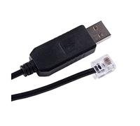 Hwmsza USB RS232 To RJ11 Serial Converter Programming Cable Compatible With Key-ence PLC Connect PC Communication (Size : 6ft, Color : DB9 FEMALE to RJ12)