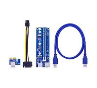 Hwmsza VER006C PCI-E Riser Card 006C PCIE 1X To 16X Extender 60CM 100CM USB 3.0 Cable SATA To 6Pin Power Cord Compatible With Gra-phics Card (Color : 1M)