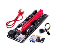 Hwmsza VER009 USB 3.0 PCI-E Riser VER 009S Express 1X 4x 8x 16x Extender Pcie Riser Adapter Card SATA 15pin To 6 Pin Power