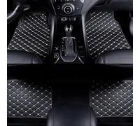 HWMUMI 4Pcs Leather Car Floor Mats for Audi A8 Saloon D5 (5 seats) SWB 2018 2025, Waterproof Front Rear Set Auto Rugs Car Carpet Performance Liners Accessories Interio,B/Black Beige
