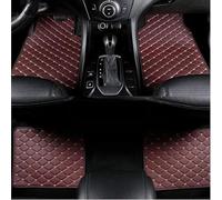 HWMUMI 4Pcs Leather Car Floor Mats for Jazz IV 2020-2024 (LHD), Waterproof Front Rear Set Auto Rugs Car Carpet Performance Liners Accessories Interio,F/Brown