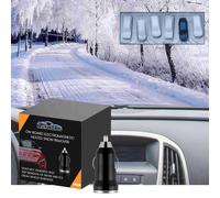 HWOLPEMS On-Board Electromagnetic Heated Snow Remover, Portable Kinetic Molecular Heater, Vehicle Microwave Molecular Deicing Instrument, Car Defroster Electromagnetic (Black)