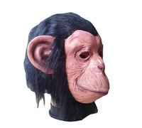 Hworks Gorilla Mask Latex Headpiece with Hair Cosplay Costume Props for Halloween
