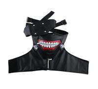 Hworks Kaneki Ken Mask PU Full Face Mask Costume Play Face Cover for Halloween