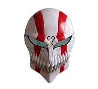 Hworks Kurosaki Ichigo Bleachs Mask Resin Full Face Mask Cosplay Costume Props for Halloween Party