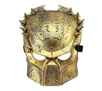 Hworks Predator Skeleton Mask Plastic Overhead Mask Cosplay Face Cover for Halloween Party