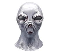 Hworks Scary Alien Headwear Latex Full Face Mask Cosplay Costume Props for Halloween Party