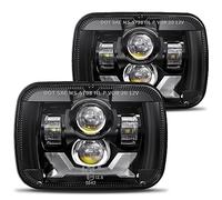 Hwstar 2022 Upgraded 180W DOT 500% Bright Anti-glare H6054 5x7 7x6 Led Headlights,DRL Turn Signal Hi/Low Sealed Beam Compatible with Jeep Cherokee XJ Wrangler YJ Ford Chevy GMC Toyota Nissan Dodge etc