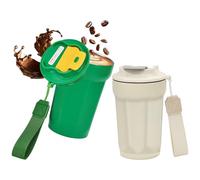 HWSWSH 2 Pack Insulated Coffee Mug with Lid,Vacuum Stainless Steel Thermal Tumbler,Leakproof Double Wall Coffee Cup,Spill Proof Travel Coffee Mug,to Go Thermal Mug for Hot Cold Drinks(420ml/14.78oz)