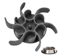 HWSWSH Slow Feeder Dog Bowls Insert,Cuttable Slow Eating Bowl Insert,Silicone Spiral Dog Bowl Insert with Strong Suction,No Choking Slow Down Eating Insert,Slow Feeder Insert for Most Pet Dog Bowls