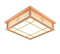 HWSY Ceiling Light Orginal Wood LED Flush Mount Japanese Ceiling Light Chandeliers Lamp For Bedroom Living Room Dining Room Kitchen (Warm Light) Interesting