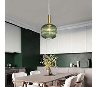HWSY Dealnt Striped Glass Lantern Chandelier Modern Minimalist Living Room LED Ceiling Lamp Creative Glass E27 Pendant Light Bar Restaurant Bedroom Kitchen Hanging Lamp Bedside Lighting Interesting