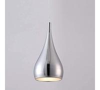 HWSY Modern Designer Teardrop Ceiling Pendant Light - Chrome Ceiling Light Bedroom Height Adjustable Hanging Lamp Chandelier E27,Max.20W Interesting
