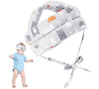 Hwtcjx Baby Head Protector, Baby Safety Helmet, Baby Toddler Protective Cap, Infant Anti-Fall Anti-Collision Head Protection Hats, Adjustable Size, for Children from 5 Months to 3 Years Old (Grey)