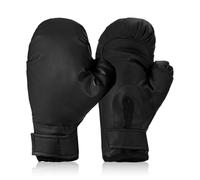 Hwtcjx Kids Boxing Gloves, PU Boxing Gloves, 4 oz, 3-12 Years (Black)
