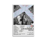 HWUEWQLERJI Luv Is Rage 2 by Lil Uzi Vert Album Posters Wall Art Vintage Poster Decorative Painting Aesthetic Canvas Decor for Living Room Bed Room 12x18inch(30x45cm) Unframe-style