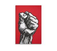 HWUEWQLERJI Make A Fist Posters Wall Art Vintage Poster Decorative Painting Aesthetic Canvas Decor for Living Room Bed Room 20x30inch(50x75cm) Unframe-style