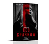 HWUEWQLERJI Red Sparrow Posters Wall Art Vintage Poster Decorative Painting Aesthetic Canvas Decor for Living Room Bed Room 20x30inch(50x75cm) Frame-style
