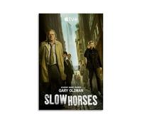 HWUEWQLERJI Slow Horses Posters Wall Art Vintage Poster Decorative Painting Aesthetic Canvas Decor for Living Room Bed Room 20x30inch(50x75cm) Unframe-style
