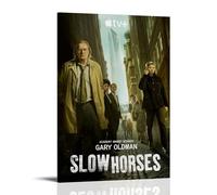 HWUEWQLERJI Slow Horses Posters Wall Art Vintage Poster Decorative Painting Aesthetic Canvas Decor for Living Room Bed Room 20x30inch(50x75cm) Frame-style