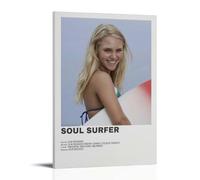 HWUEWQLERJI Soul Surfer Posters Wall Art Vintage Poster Decorative Painting Aesthetic Canvas Decor for Living Room Bed Room 20x30inch(50x75cm) Frame-style
