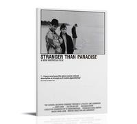 HWUEWQLERJI Stranger Than Paradise Posters Wall Art Vintage Poster Decorative Painting Aesthetic Canvas Decor for Living Room Bed Room 12x18inch(30x45cm) Frame-style