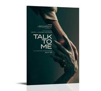 HWUEWQLERJI Talk to Me Posters Wall Art Vintage Poster Decorative Painting Aesthetic Canvas Decor for Living Room Bed Room 24x36inch(60x90cm) Frame-style