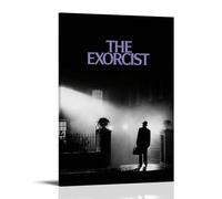 HWUEWQLERJI The Exorcist Posters Wall Art Vintage Poster Decorative Painting Aesthetic Canvas Decor for Living Room Bed Room 16x24inch(40x60cm) Frame-style