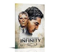 HWUEWQLERJI The Man Who Knew Infinity Posters Wall Art Vintage Poster Decorative Painting Aesthetic Canvas Decor for Living Room Bed Room 16x24inch(40x60cm) Frame-style