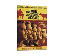 HWUEWQLERJI The Men Who Stare at Goats Posters Wall Art Vintage Poster Decorative Painting Aesthetic Canvas Decor for Living Room Bed Room 20x30inch(50x75cm) Frame-style