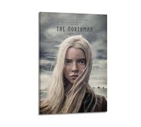 HWUEWQLERJI The Northman Movie 4 Posters Wall Art Vintage Poster Decorative Painting Aesthetic Canvas Decor for Living Room Bed Room 08x12inch(20x30cm) Frame-style