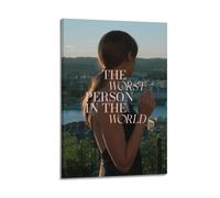 HWUEWQLERJI The Worst Person in The World Posters Wall Art Vintage Poster Decorative Painting Aesthetic Canvas Decor for Living Room Bed Room 08x12inch(20x30cm) Frame-style