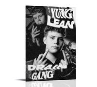 HWUEWQLERJI Yung Lean Posters Wall Art Vintage Poster Decorative Painting Aesthetic Canvas Decor for Living Room Bed Room 12x18inch(30x45cm) Frame-style