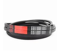HWWEI 2 pcs B Type V-Belts, Rubber Drive V Belt B60 B61 B62 B63 B64 B65 B66 B67 B68 B69 inches Closed-Loop Machine Transmission Belt(B-61)