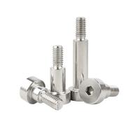 HWWW 1/2/ 5/10pcs M2 M2.5 M3 M4 M5 M6 M8 M10 M12 304 Stainless Steel Hex Hexagon Socket Head Roller Bearing Shoulder Screw Bolt(16mm,D6x M5 (5pcs))