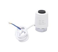 HWWW 1/5/10 Pieces 24V Normally Closed NC/Open NO M30*1.5mm Electric Thermal Actuator for Underfloor Heating TRV Radiato(1 Piece DC24V NO)