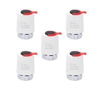 HWWW 1/5/10 Pieces 24V Normally Closed NC/Open NO M30*1.5mm Electric Thermal Actuator for Underfloor Heating TRV Radiato(5 Pieces DC24V NC)
