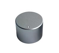 HWWW 1PCS 30x22mm Aluminum Alloy Solid Knob Volume Potentiometer Audio Amplifier Tone Knob(Silver)