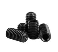 HWWW 20/10/ 5/ 2pcs M1.6 M2 M2.5 M3 M4 M5 M6 M8 Grade 12.9 Carbon Steel Alloy Steel Hex Socket Set Screws Grub Screw DIN916(8mm,M3 (20pcs))