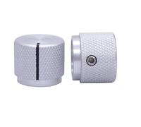 HWWW 2pcs Aluminum Rotary Electronic Control Potentiometer Knob For 6 Mm Diameter Shaft Volume Control Knob 20 X 17mm(Dia X Height)(3)