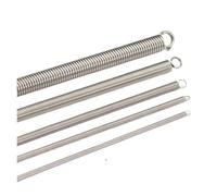 HWWW 304 Stainless Steel Pull Spring Double Loop Closed Hook and Loop,Wire Dia0.5mm,OuterDia3/4/5/6mm,Length15-300mm.(120mm(5pcs),6MM_0.5MM)