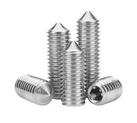 HWWW 5/10/ 20pcs M2.5 M3 M4 M5 M6 M8 M10 M12 304 Stainless Steel Hex Hexagon Socket Allen Cup Point Grub Screw Set Screw Bolt DIN914(6mm,M2.5 x20pcs)