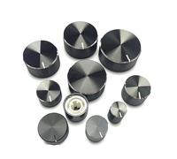 HWWW Aluminum Alloy Potentiometer Knob Cap Volume Control Knob Hat Rotation Switch For 6 Mm Roll Shaft/D-axis(22 X 13 mm D-axis)