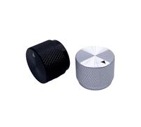 HWWW Aluminum Knob 20x15.5mm Potentiometer Volume Control Rotary Knob Fit For Shaft Hole Diameter 4mm 6mm 6.4mm 8mm 8.2mm Knob(Silver 20X15.5X6.4mm)