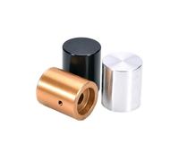 HWWW Aluminum Volume Knob 1pcs Diameter 20mm Height 24mm Amplifier Potentiometer Knob(Faint Gold)